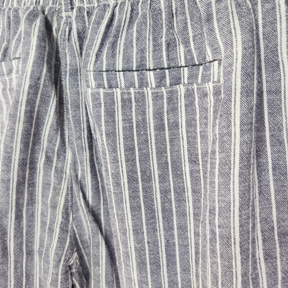 Briggs New York Blue Striped Linen Blend Pants Small - Picture 11 of 13